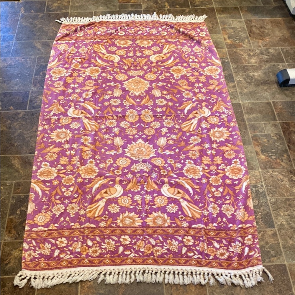 Spell Lovebird Babushka Beach Towel